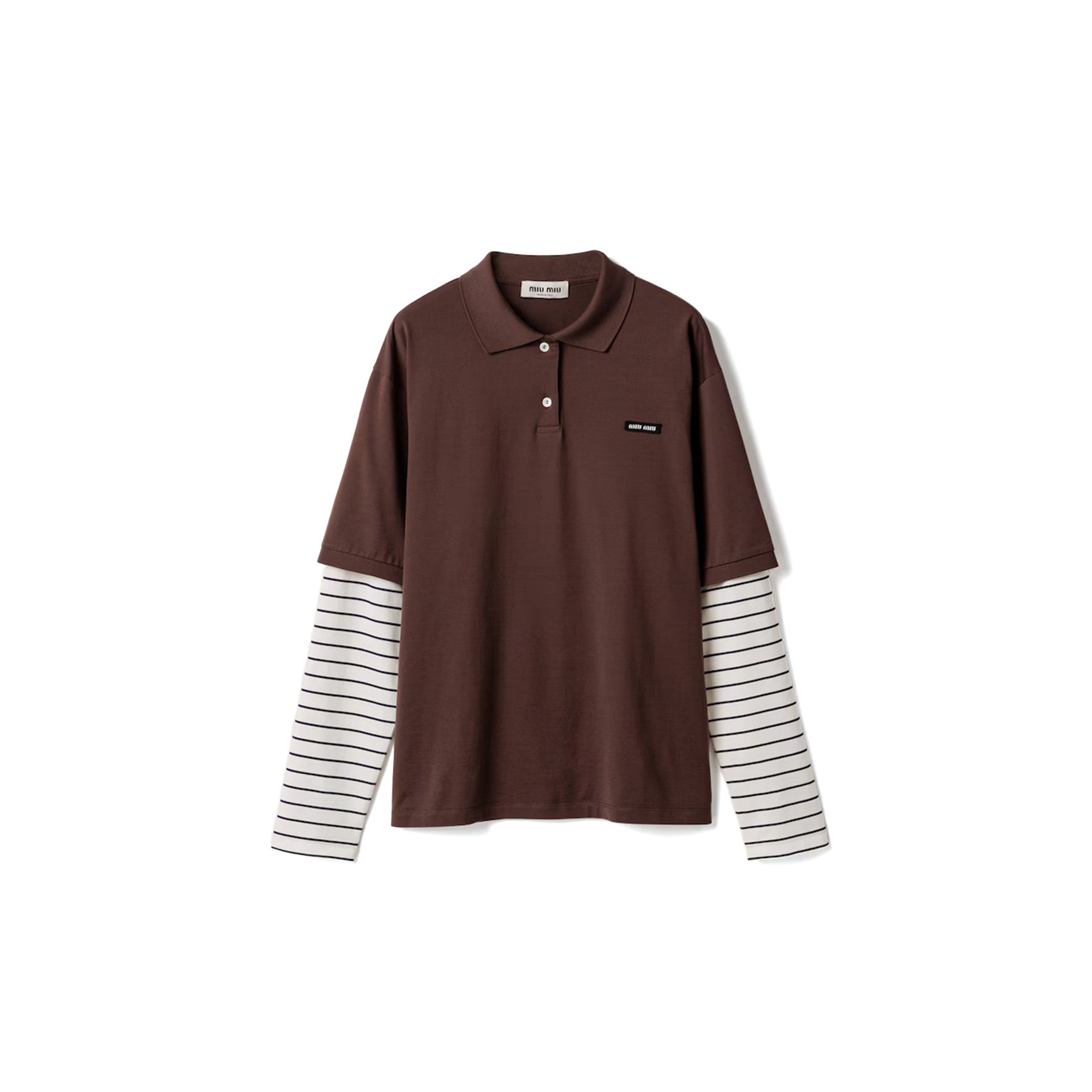 MIU MIU JERSEY POLO SHIRT MJL076